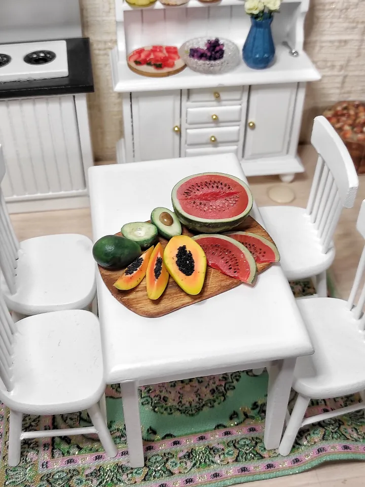 exotic fruits for dollhouses - Realistic miniature scale 1 6 - gifts ideas - mini fruit - fruit for dolls - miniature