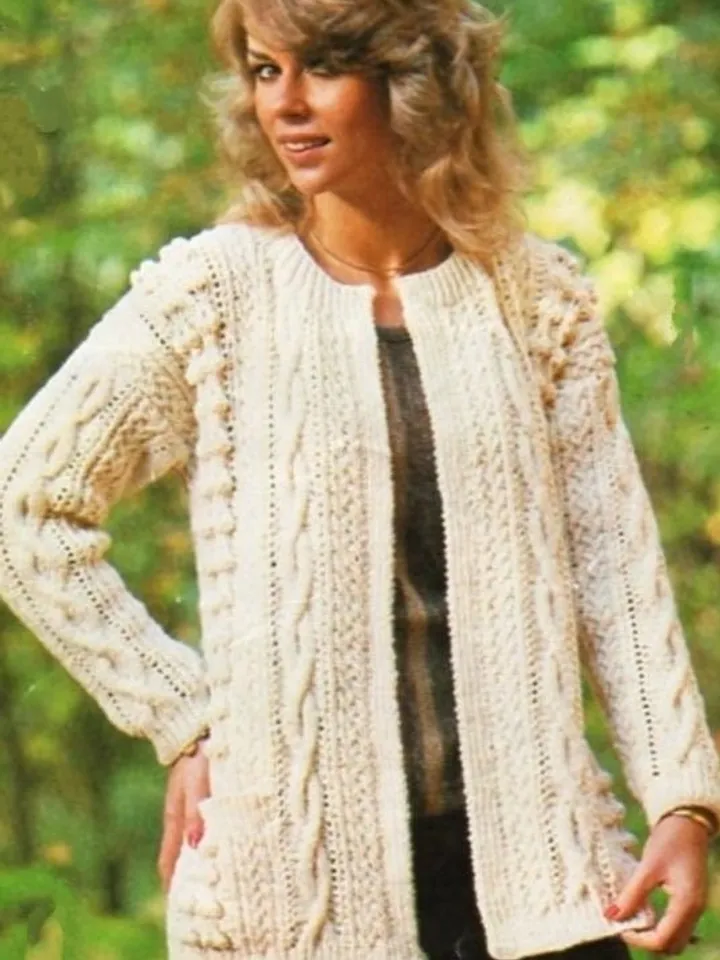 Cardigan knitting pattern, aran cardigan, knit cardigan , cardigan pattern