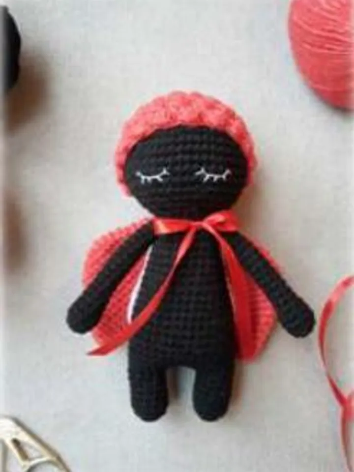 Amigurumi crochet pattern Sleepy Ladybird