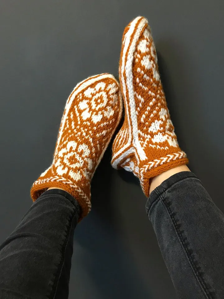 Juranian socks in a flower