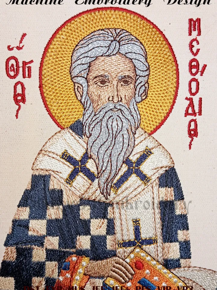 Saint Methodius embroidery design
