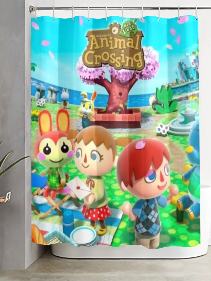 Animal Crossing Shower Curtain