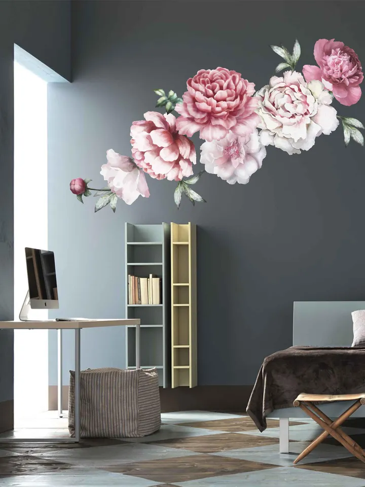 Peonies Wall Decal Flowers Stickers ik2434