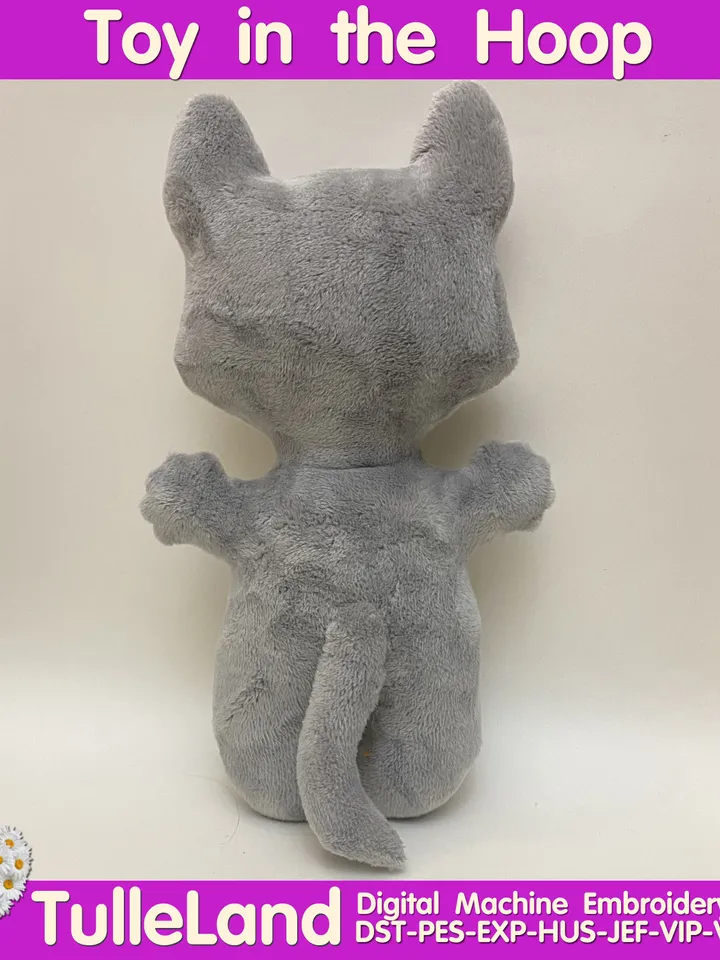 ITH Dog Hasky toy soft stuffed in the Hoop Digital Design for Machine Embroidery