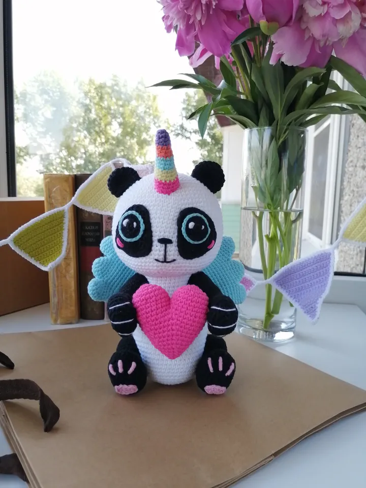 Panda Unicorn pdf crochet pattern