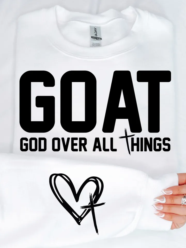 G.O.A.T God Over All Things Svg, Church Svg, Faith Svg, God Svg, Cross Svg, Bible Svg, Jesus Svg, Christian Svg, religious Svg, G.O.A.T svg