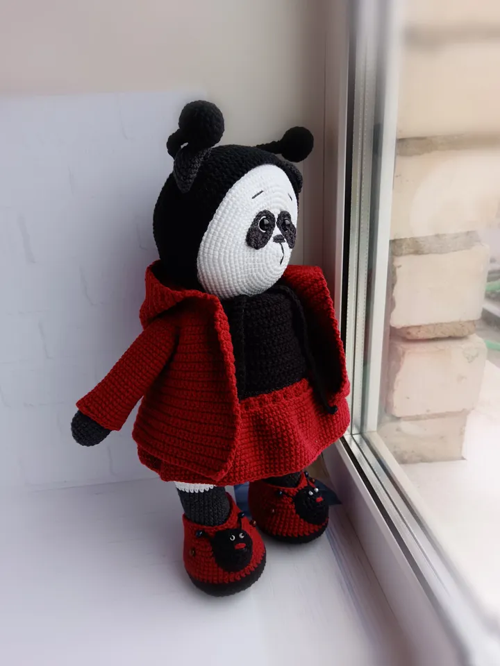 Panda Crochet Amigurumi interior handmade toy