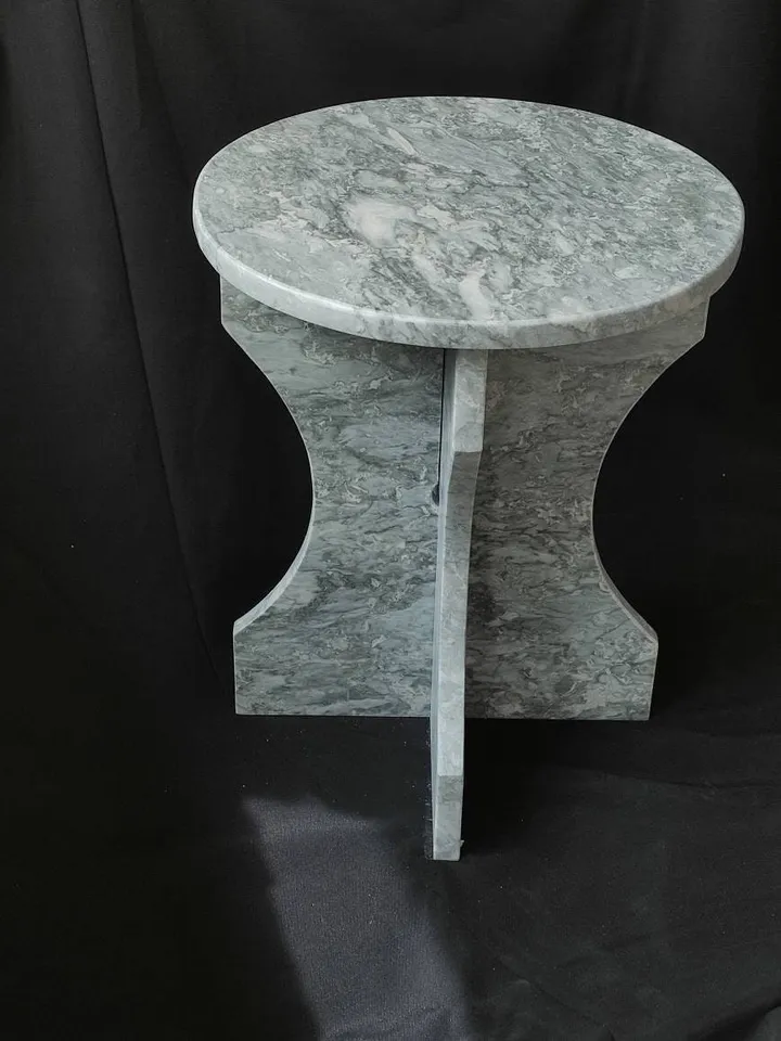 Silver Marble Side table, end table coffee table real marble handmade special series %100 real marble italian model