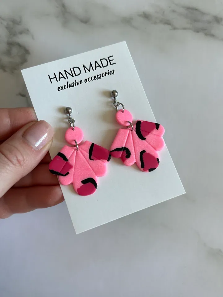 Polymer clay earrings, handmade earrings