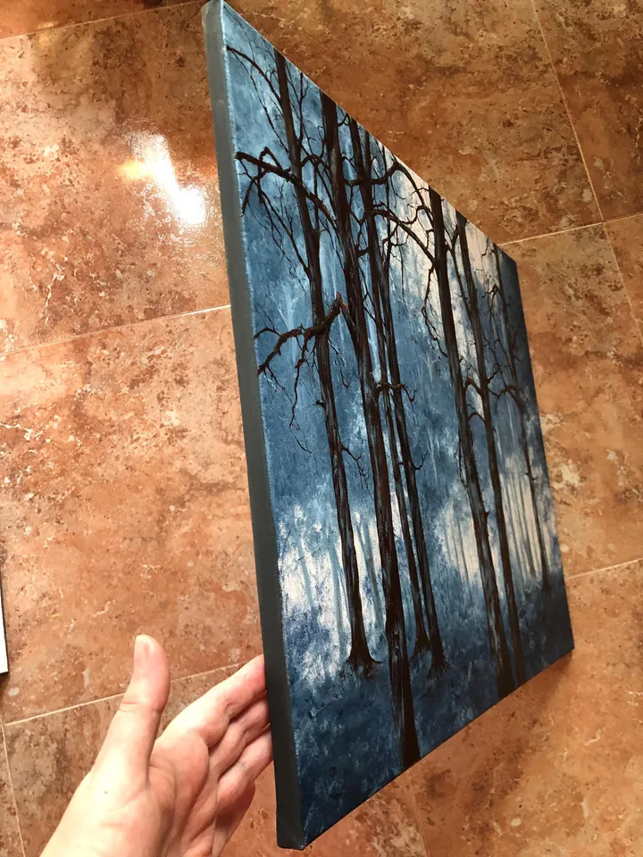 Forest Oil Painting Trees Original Oil Wall Art