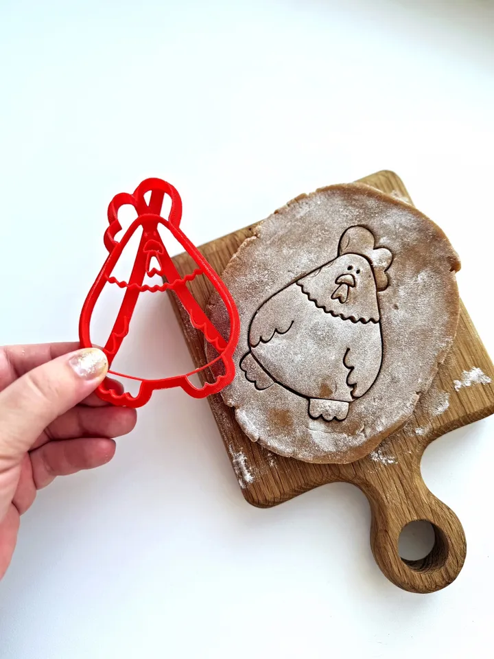 Bunny for Easter cookie cutter Custom stamp for cake topper gingerbread decor cutters sugar cookies polimer clay