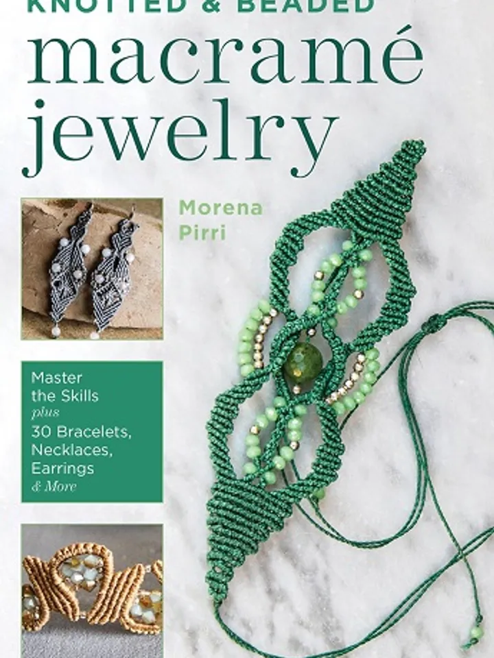 Knot and bead macramé jewelry