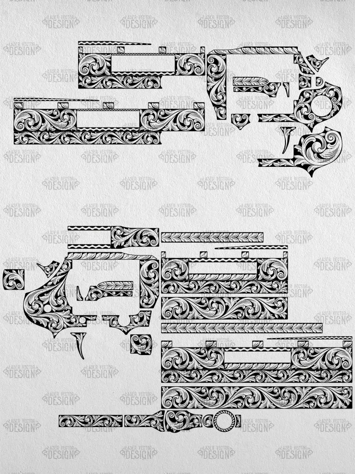 VECTOR DESIGN Colt King Cobra 22 LR 4,25, 6 in Scrollwork