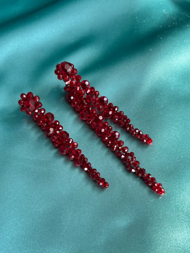 Crystal-embellished Drop Earrings