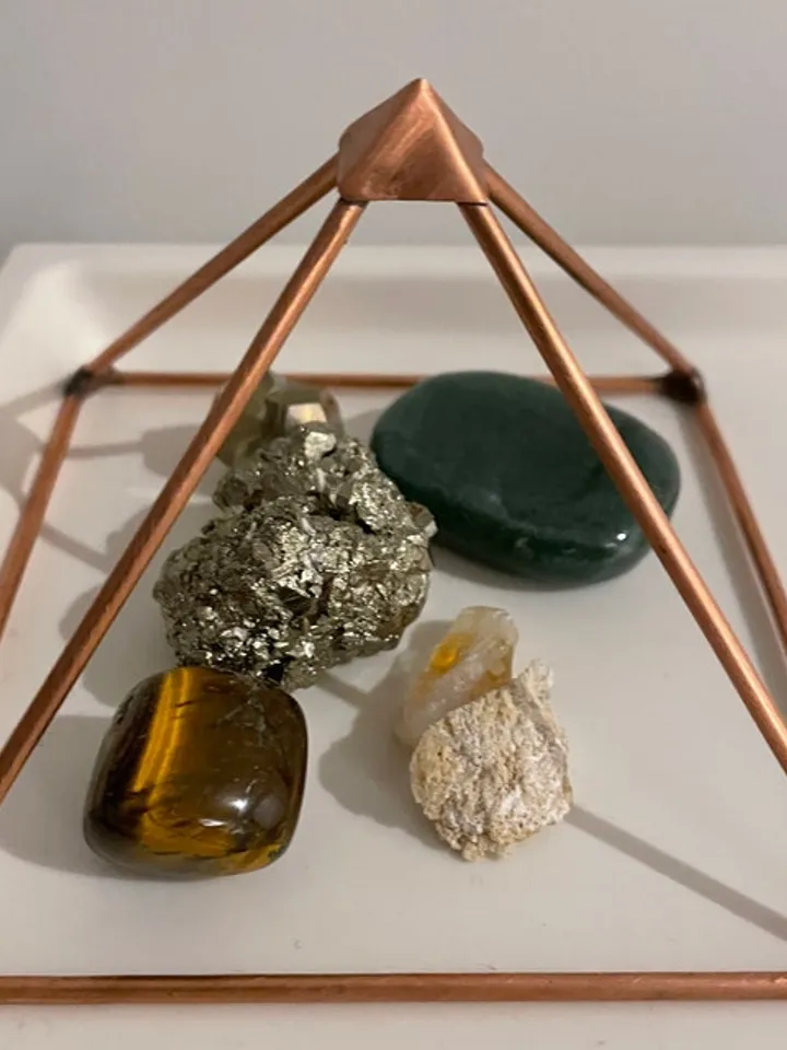 Copper pyramid healing, reiki healing tool