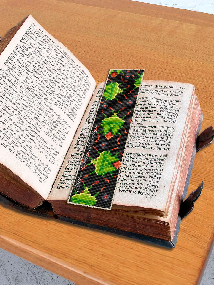 Beetle bookmark cross stitch pattern PDF download Green stink bug cross stitch chart, Simple bookmark pattern digital PDF for beginner #B283