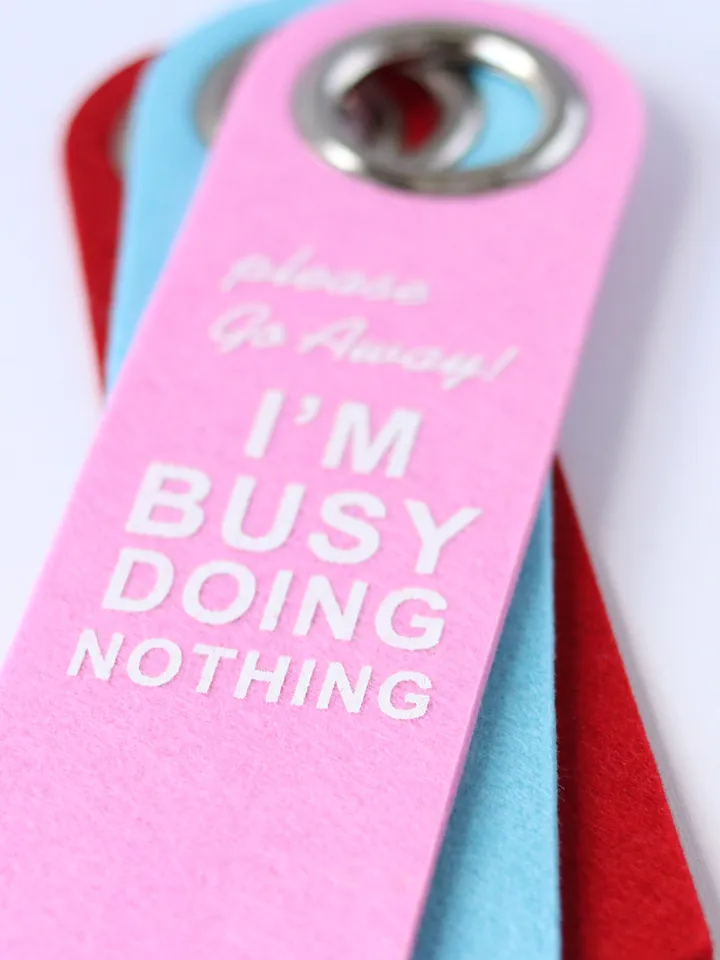 Door Hanger, Do Not Disturb Sign for Room Door, Felt Door Hanging Sign Personalized