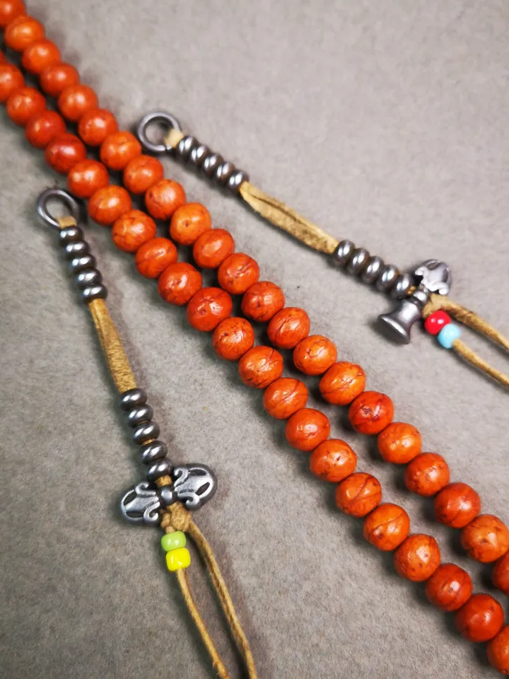 Gandhanra Handmade Tibetan Buddhist Mala Counters,Prayer Bead Counters,with Dorje and Vajra, Made of Cold Iron