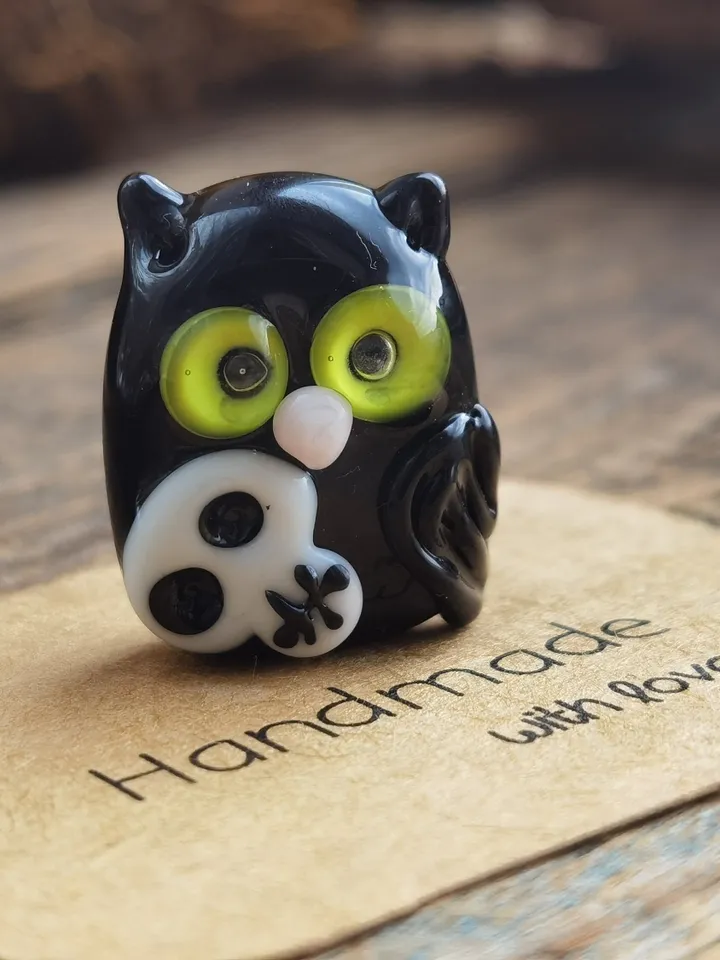 Glass figurines Miniature Owl figurine Tiny owl glass owl gifts graduation gifts Tiny glass animals terrarium figurines Animal figurines
