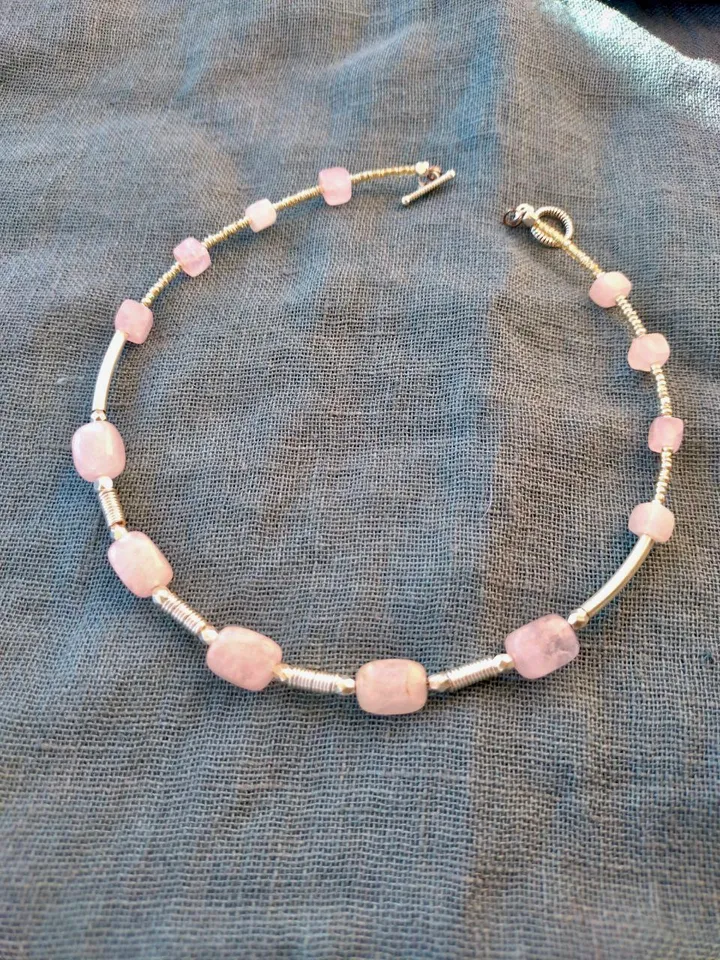 Quartz necklace and bracelet
