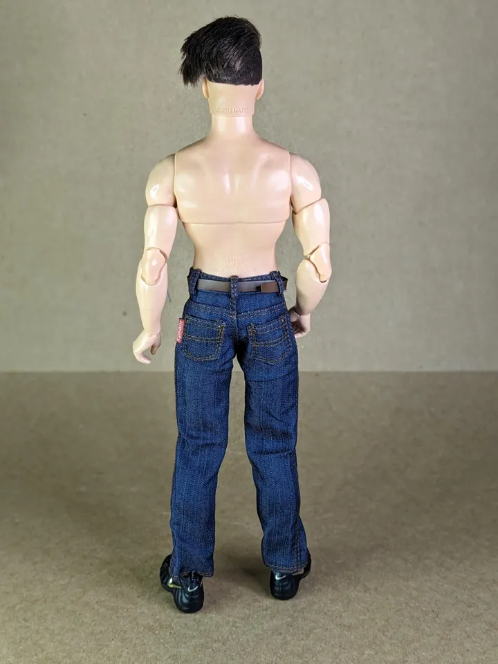Classic blue jeans for 1/6 scale fashion male doll (muscular or action body)