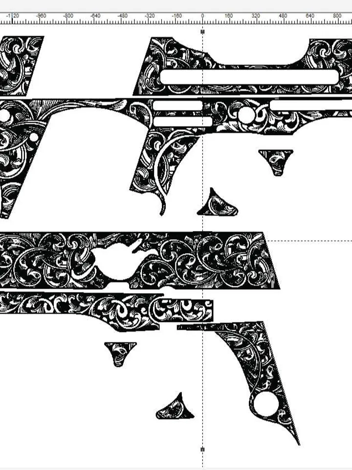 Engraving Firearms Design Kimber Stainless Ultra Carry ii Scroll Design
