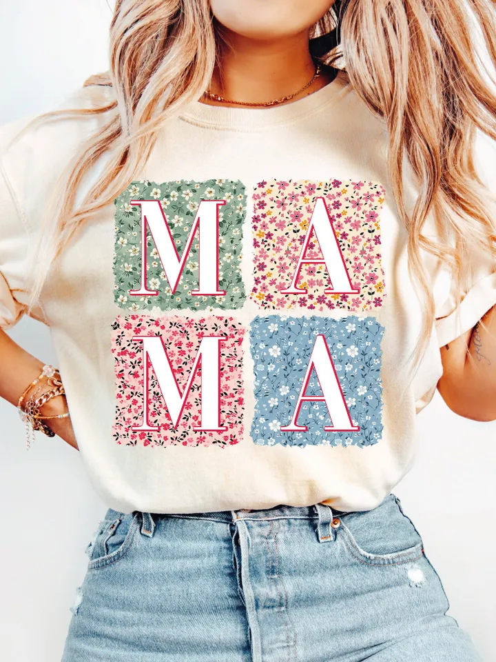 Floral Mama PNG, Retro Mama Png, Mama Png, Boho Mama Png, Mom Sublimation Png, Floral Sublimation, Mother’s Day Gift, Printable File