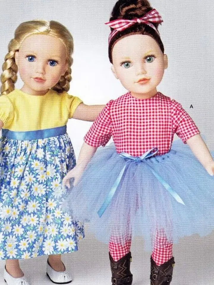 Vintage Sewing Pattern Dolls 18" Copy Simplicity 1192 Wardrobe Clothes for Dolls 18" Digital Download PDF