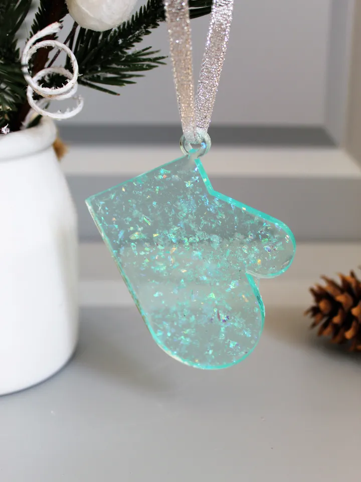 Set of Christmas tree toys, Christmas ornament, resin Christmas tree toys, Christmas gift idea