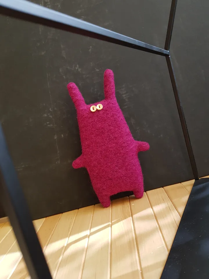 Pink Rabbit sewing pattern PDF, Digital tutorial in English, Stuffed animal sewing Diy