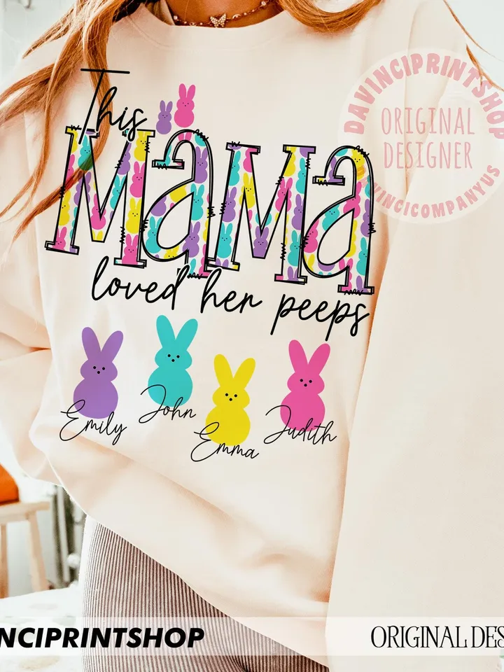 Easter Mama Png, Easter Bunny png, Easter Sleeve png, Easter png, Happy Easter png, Custom Bunny png, Easter Sublimation, Sleeve design, png