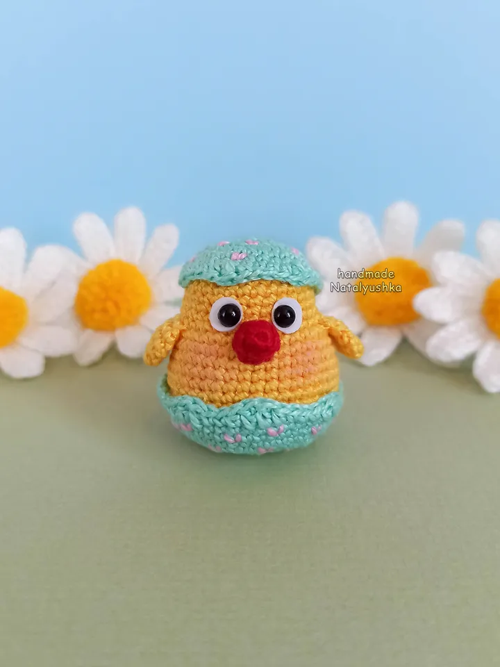 Toy Chicken, Crochet Chicken, Easter decor, Easter gift, Kawaii.