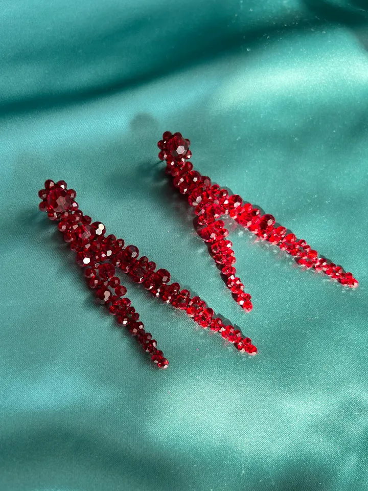 Crystal-embellished Drop Earrings
