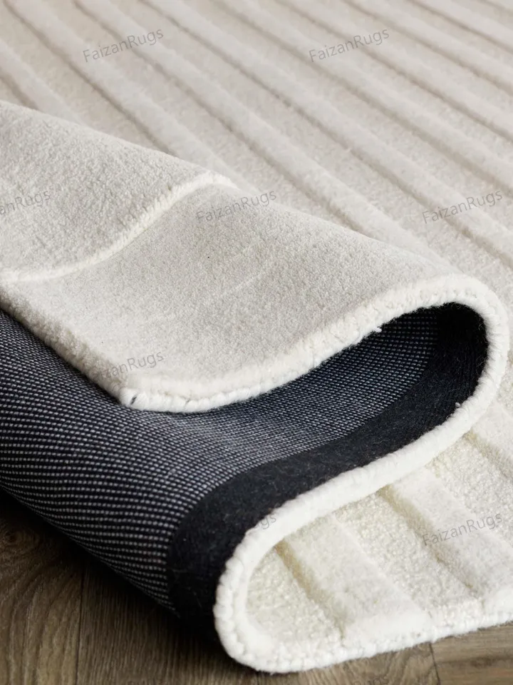 Abstract Modern Wool Rug | Cream Hand Tufted 100% Wool Rugs For Living Room, Bed Room, Kids Room In Any Size 9x12,8x10,6x9,5x8 Come On!!