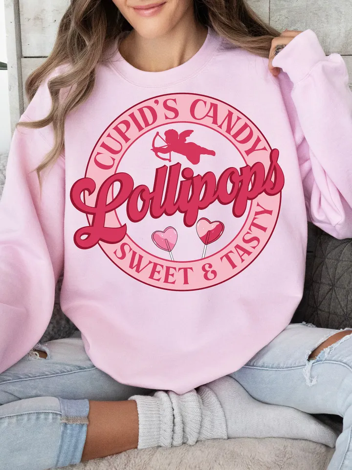 Cupid’s Candy PNG, Cupid's Lollipop Co PNG, Valentine PNG, Valentines Day T Shirt Design, Love, Cupid, Heart, Digital Download, Trendy Vday