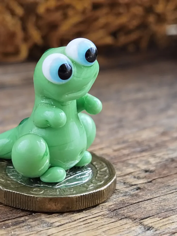 Glass figurines Dinosaur figurine Glass dinosaur decor Miniature Dinosaur gift Dino figurine Tiny glass animals Terrarium DINOSAUR ORNAMENTS