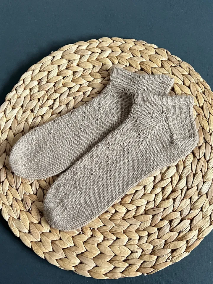 Handmade knitted womens socks/ Warm knitted accessory