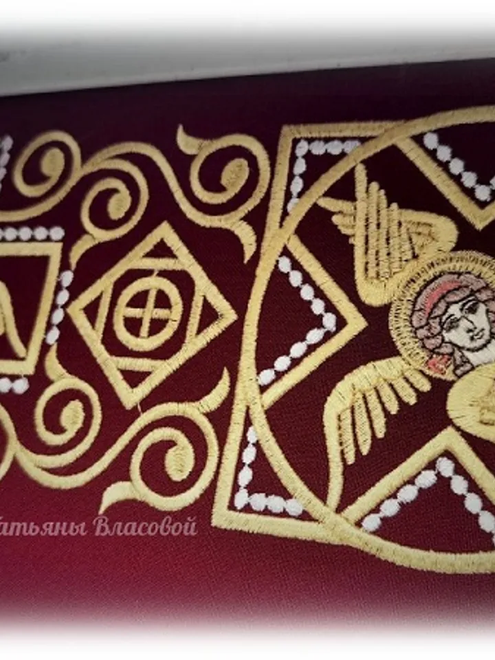 "Window sill with angels" design for an industrial machine.