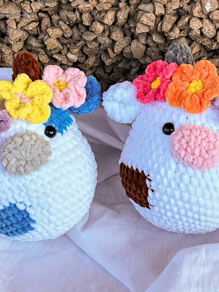 Crochet cow pattern Amigurumi squishy cow pattern Crochet easy cow tutorial