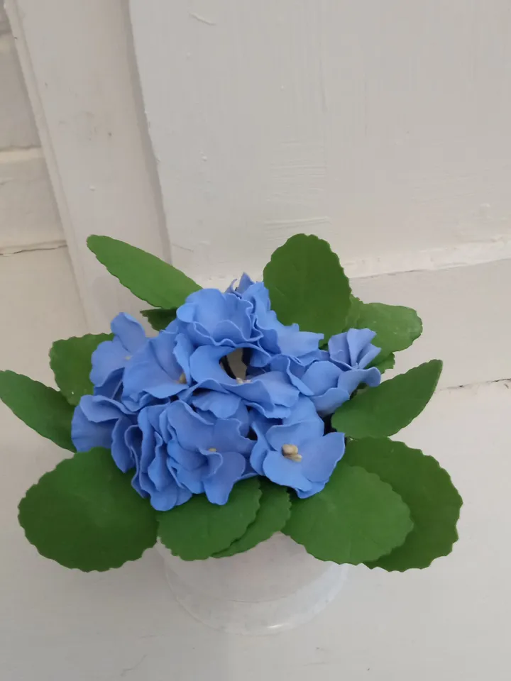 Blue violet handmade from foam Eva