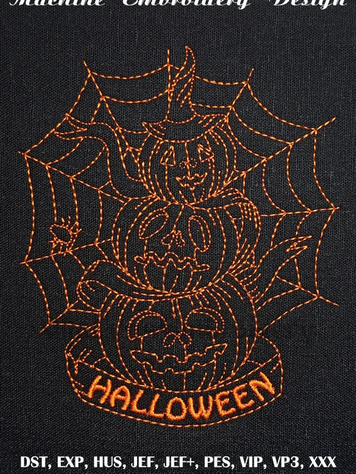 Halloween Pumpkins free embroidery design