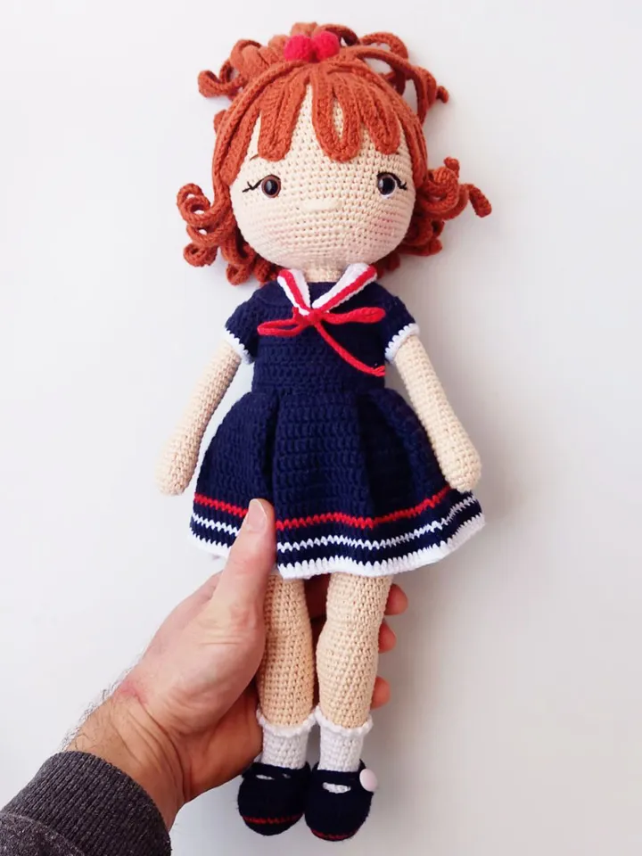 Crochet Doll, Personalized Doll, Personalized Baby Toys, Crochet For Sale, Stuffed Doll, Plush Toys, Princess Doll, Amigurumi Doll Finished