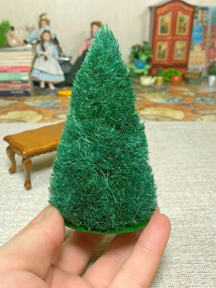 Tutorial. 7 ways to create trees for the Christmas holidays. Dollhouse miniature. Christmas.
