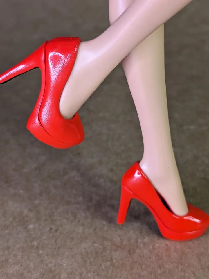 Red heels shoes for fashion female dolls (Color Infusion, MH)