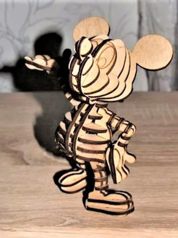 Digital Template Cnc Router Files Cnc Mouse Files for Wood Laser Cut Pattern