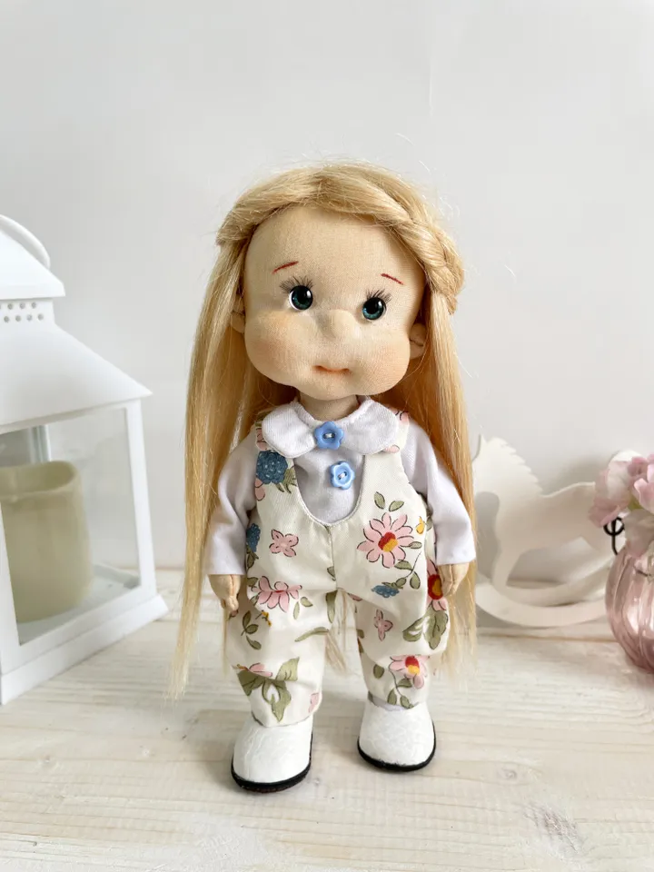 Art Doll Waldorf Doll Inspiration Handmade Textile Doll Birthday Gift for Girl