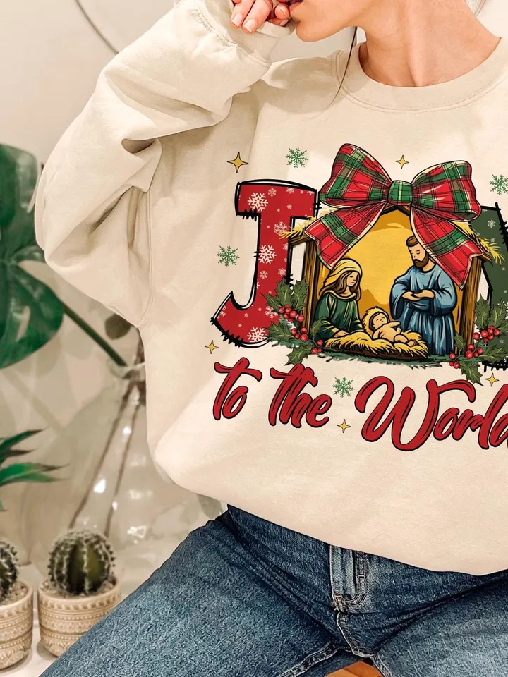 Christian Christmas Png, Joy To The World Png, Coquette Jesus Christmas Png, Baby Jesus Png, Bible Verse Png, Nativity Png, Oh Holy Night