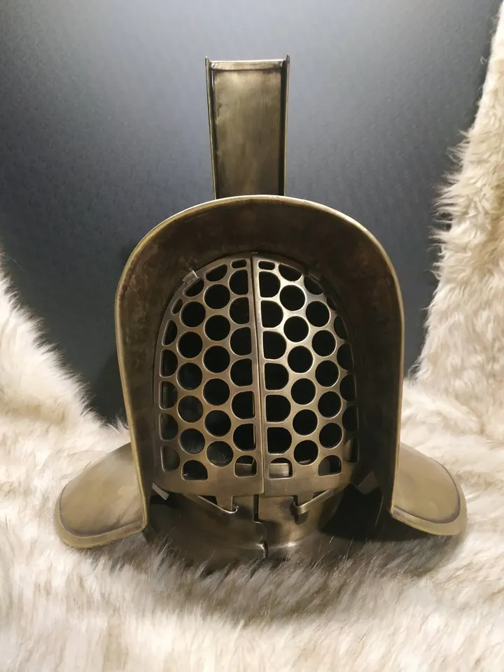 Gladiator Helmet - brass helmet - Pompeian Helmet - Hercules Helmet forged helm