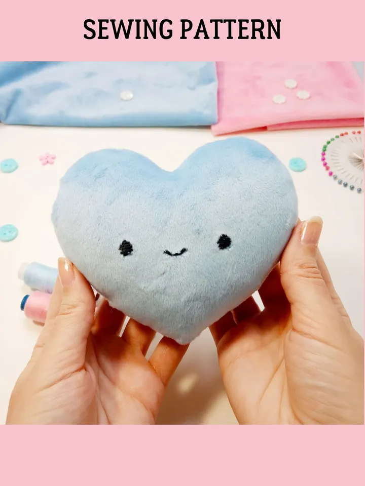 Plush Heart Sewing Pattern (2 sizes)