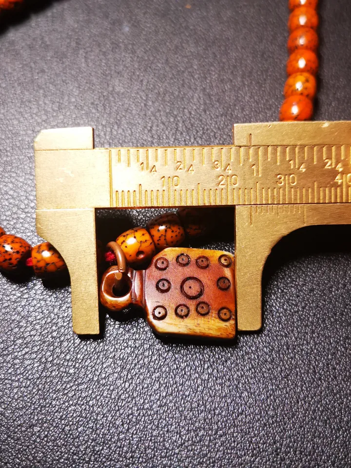 Yak Bone Carved Flower Mala Pendant,Bead Counter Clip, Prayer Bead Accessories,Gandhanra Tibetan Amulet